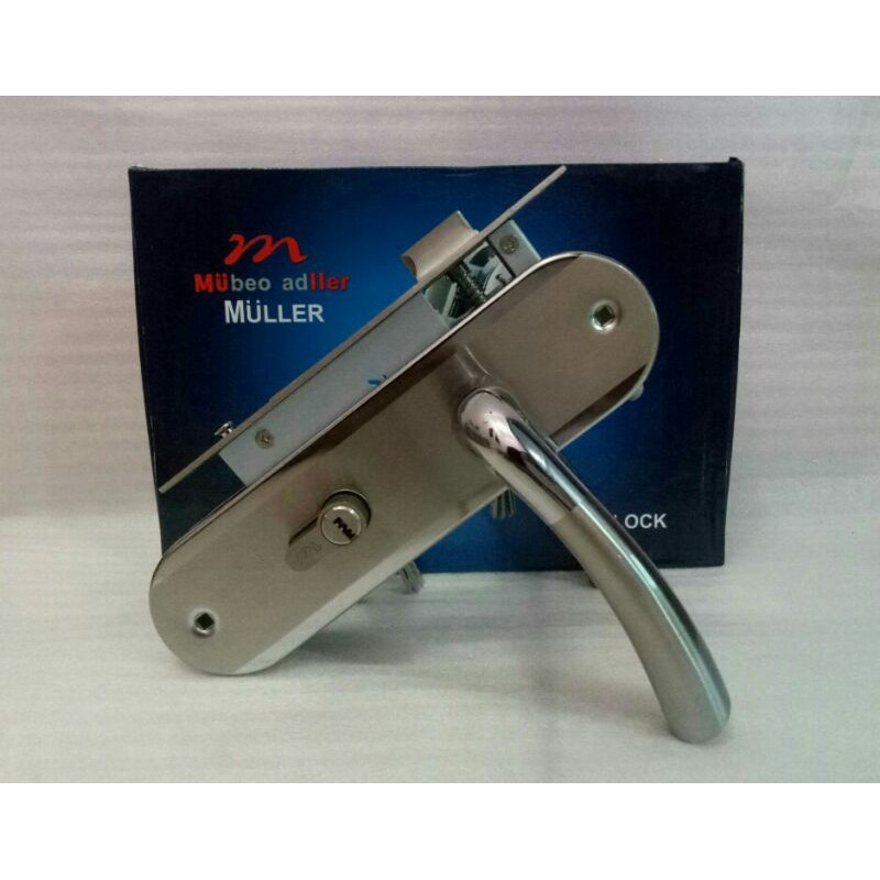 kunci pintu rumah / slot pintu ukuran tanggung merk muller original SS304