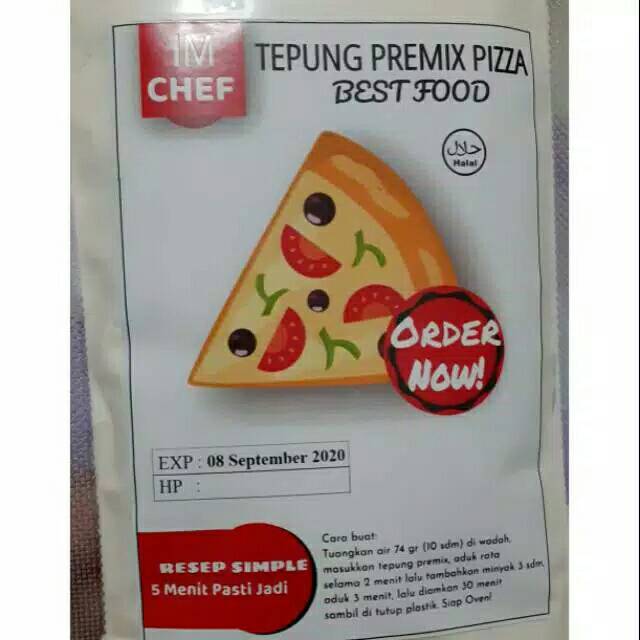 

Tepung premix pizza IM Chef anti gagal