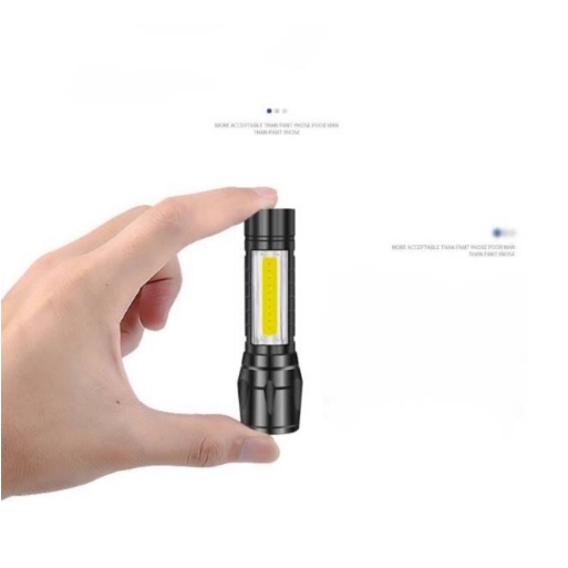 SENTER MINI POLISI SWAT LAMPU LED COB 88000W SUPER TERANG ZOOM 511