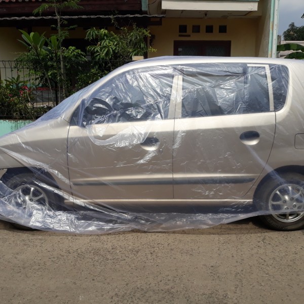 Body Cover Mobil Transparan 2 Row Small Sarung Mobil NEW Agya 2017