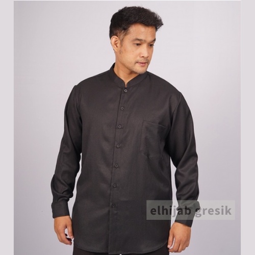 ELZATTA Koko Keenan - Koko Pria - Koko Dewasa - Kemeja Pria - Koko Polos Basic - Premium
