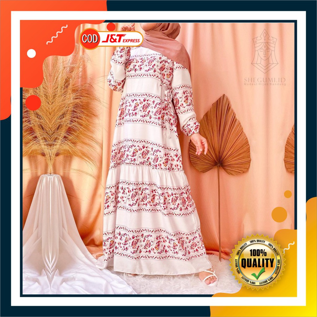 Homey Dress Rayon Import Valica Gamis Syari Fashion Muslim Terbaru