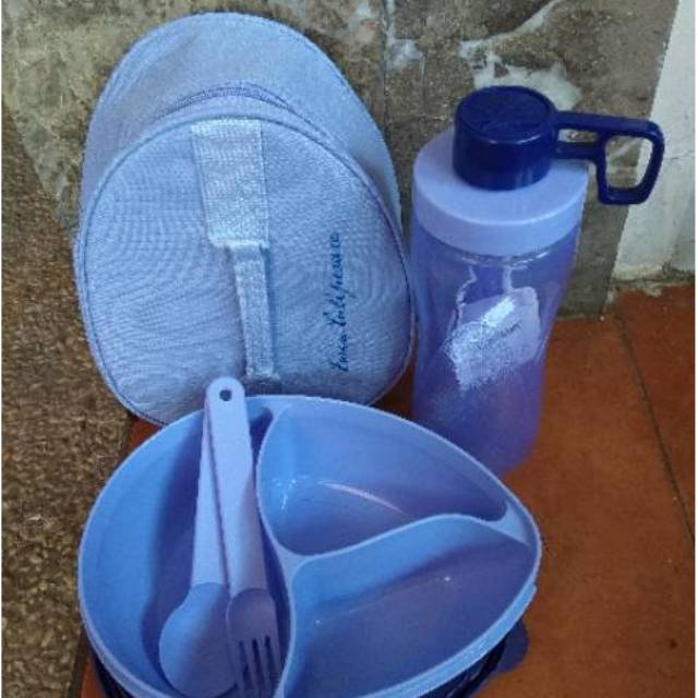 Oval lunch set twin tulipware