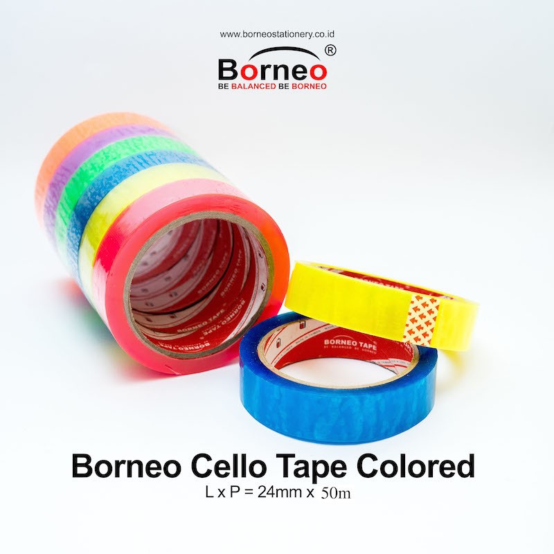 Cello Tape Colored BORNEO 24mmX50m