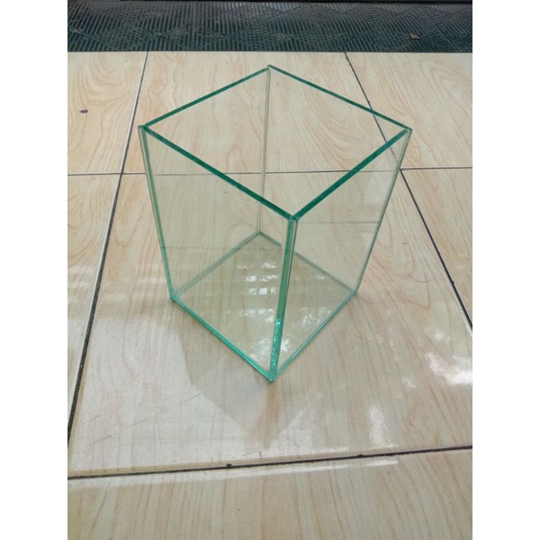 Soliter Aquarium Kecil Ikan Hias,Cupang.15x15x20.