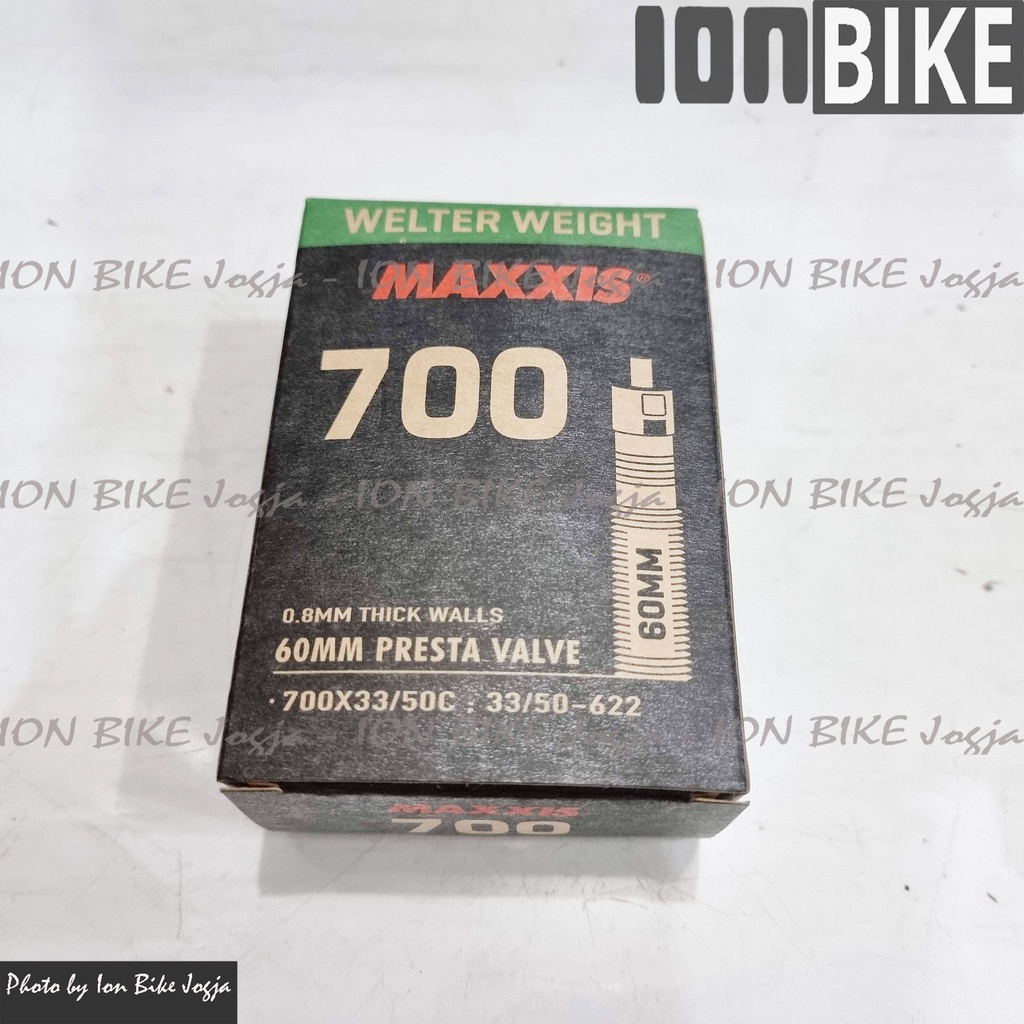 Ban Dalam Maxxis 700 x 33 - 50 FV 60mm Sepeda Gravel 700x33-50 700c - Tube Sepeda Hybrid Urban 700x3