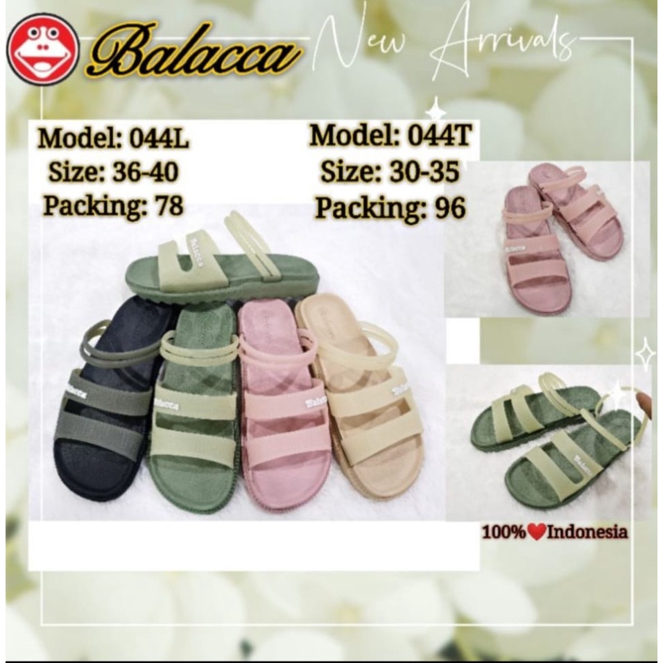 sandal wanita balacca 044L - sandal trendy wanita - full karet - exclusive - best quality