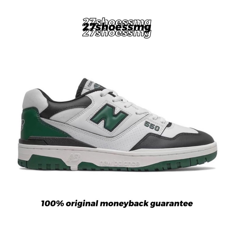New Balance 550 White Black Green 100% Original Resmi Store