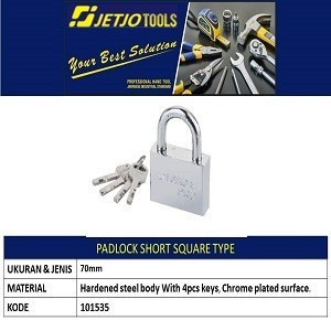 Gembok 70mm 101535 LAKONI PRO / Padlock Short Square LAKONIPRO