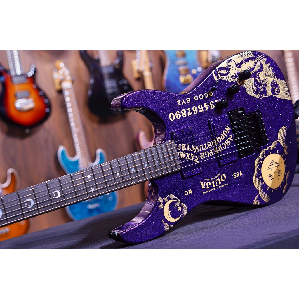 ESP KIRK HAMMETT SPARKLE OUIJA PURPLE COLLECTION