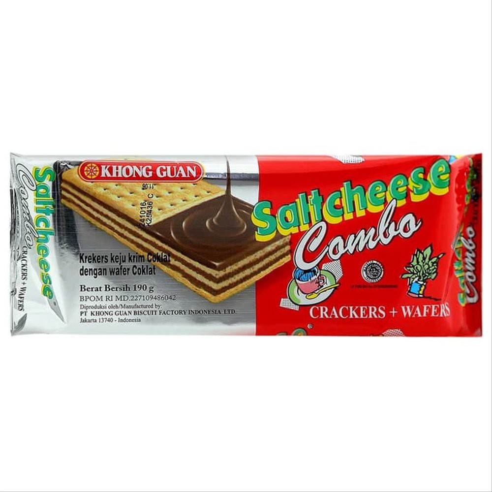 

Khong Guan Saltcheese Combo Wafer Coklat 175 gr