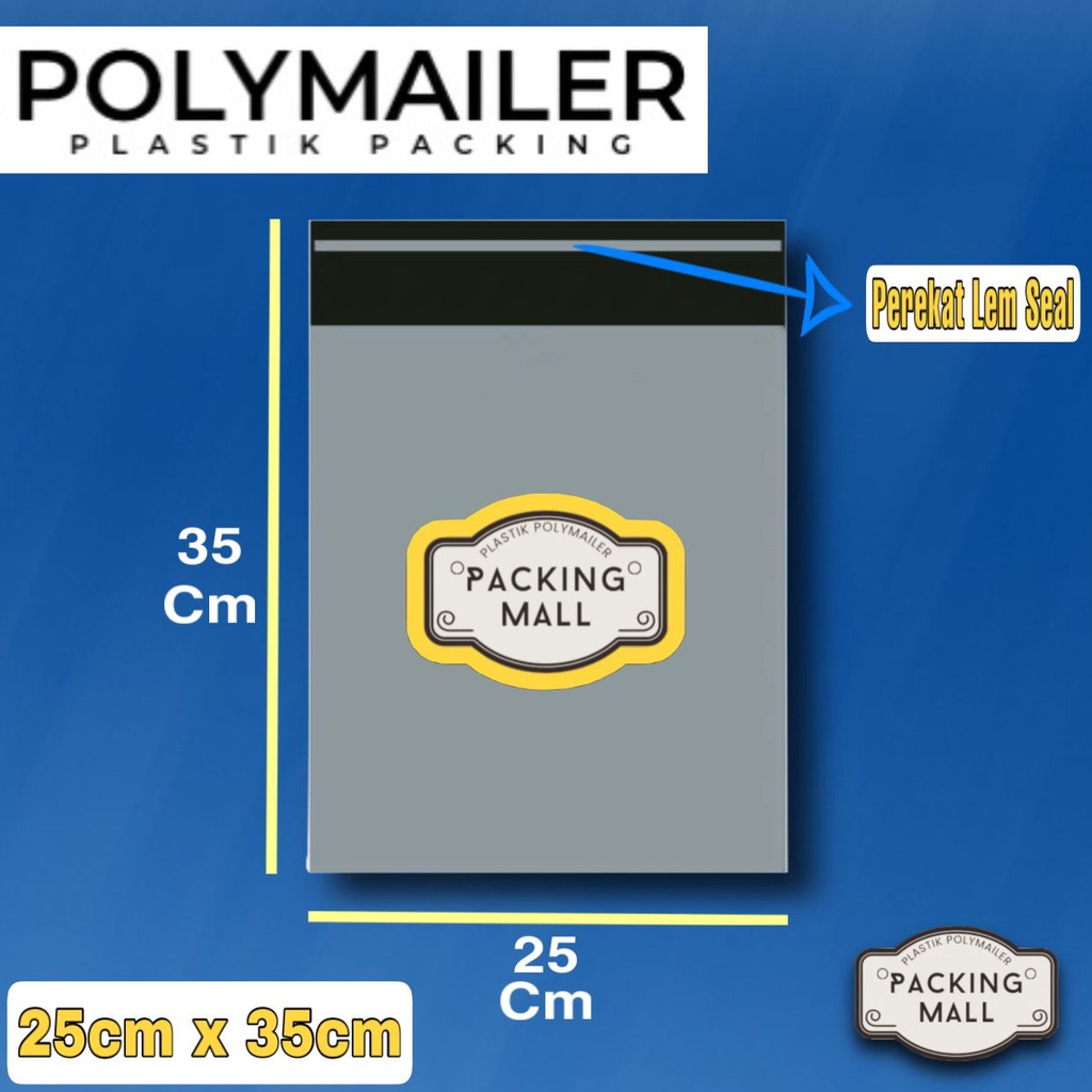

Plastik Packing SILVER ECONOMY 30X40CM Polymailer Termurah isi 100 pcs