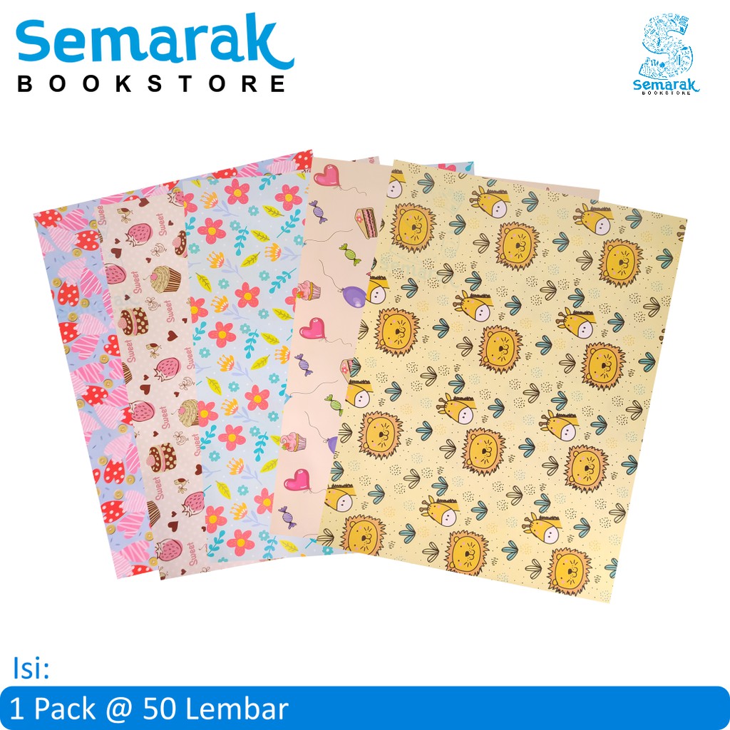 

Kertas Kado Glossy SiDU Sinar Dunia Gift Wrap 65 x 49 cm [1 Pack @ 50 Lembar]