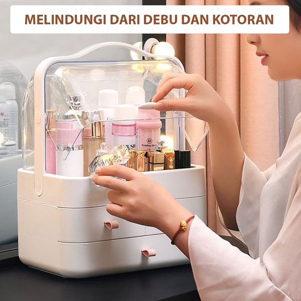 Serbagrosirmurah Rak Kosmetik Mini Portable Exclusive Rak Makeup