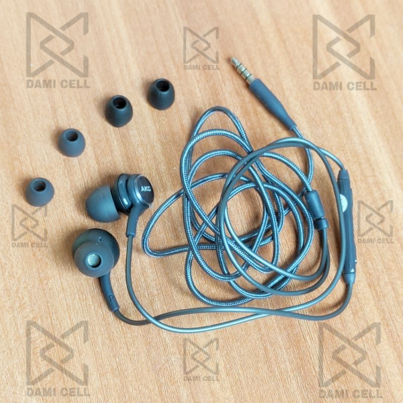 Headset / Earphone Samsung s8 Original AKG Black Jack 3.5mm ( ngebass )