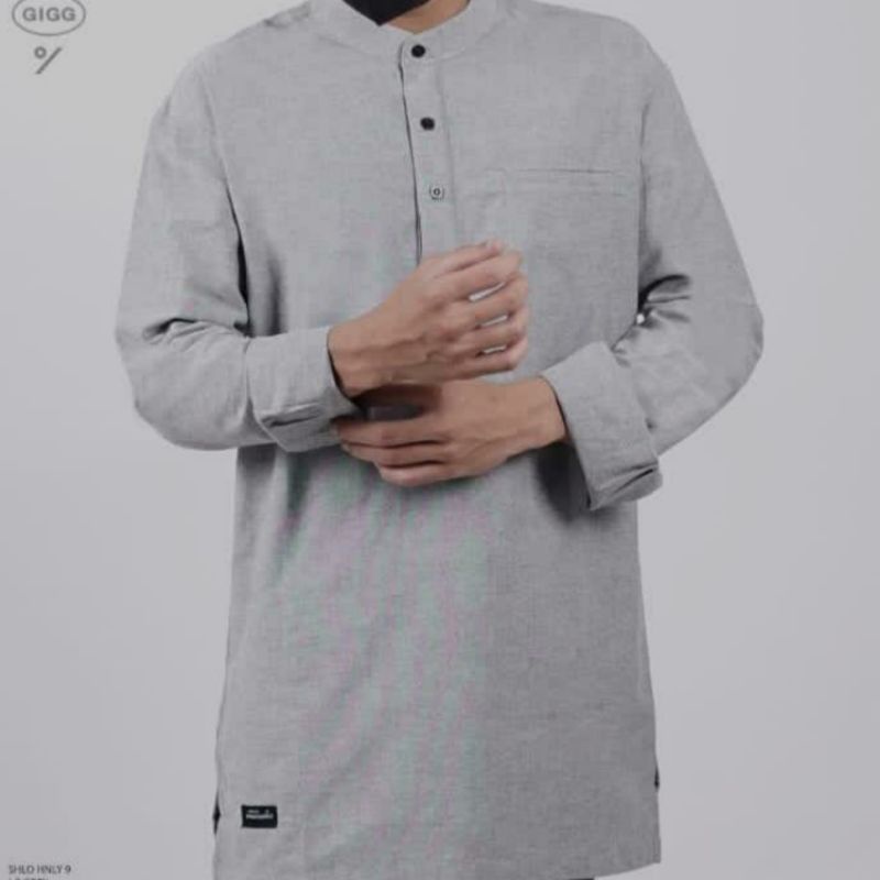 KEMEJA PANJANG HENLEY GIGG ORIGINAL