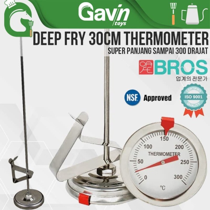 

Thermometer Minyak Goreng Ayam Deep Fry Oil termometer 30cm Panjang