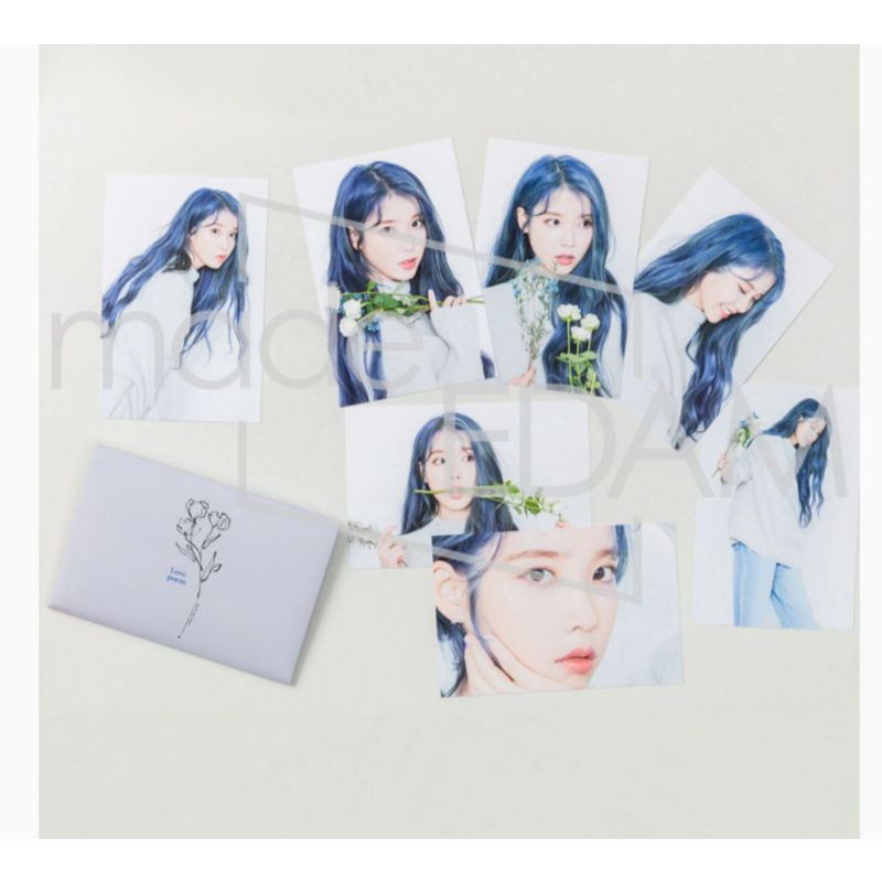 Original Official Post Card IU Love Poem merch KPOP