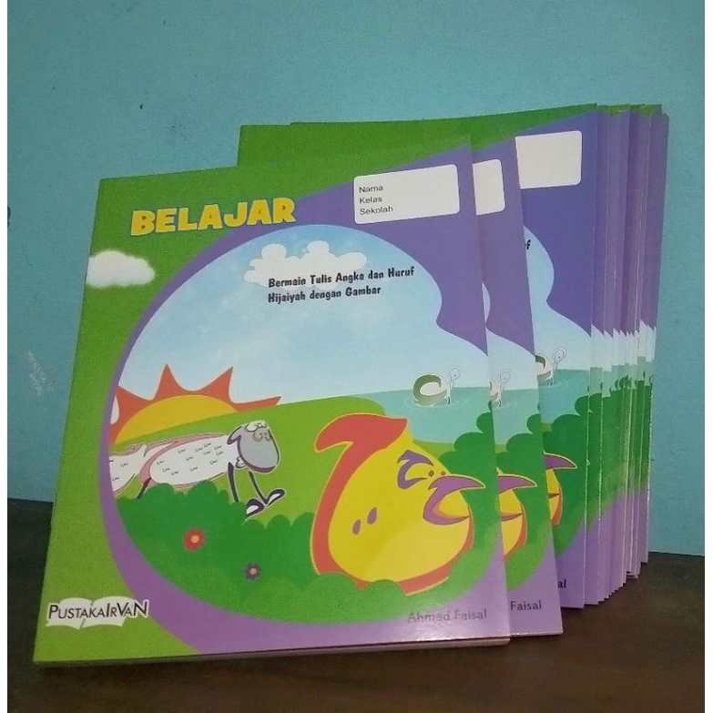 

Buku BELAJAR (Bermain Tulis Angka dan Huruf Hijaiyah dengan Gambar) 38 Page. warna