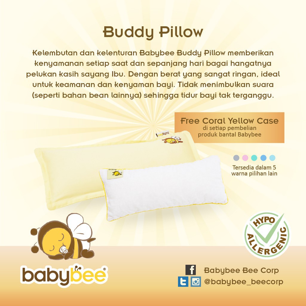 Babybee Buddy Pillow Bantal Bayi