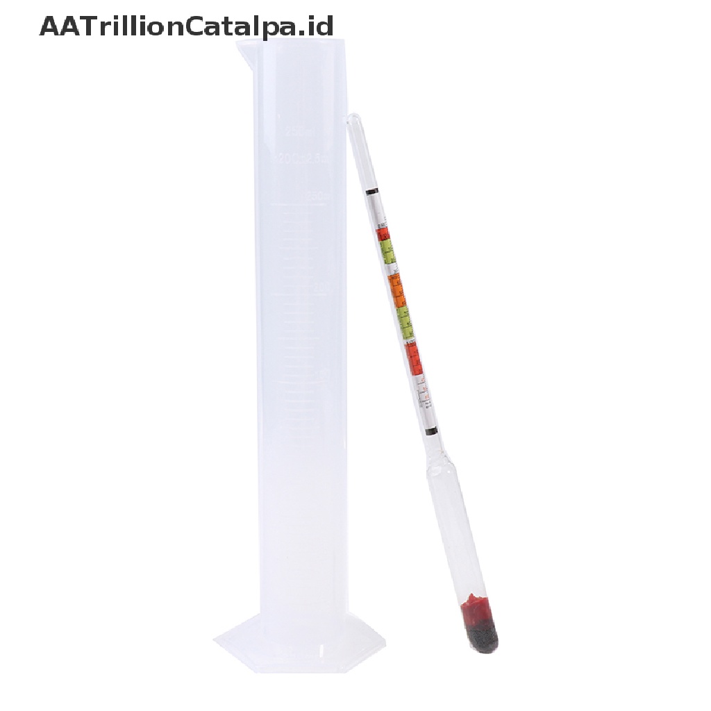 Aatrillioncatalpa 3 Pcs / set Alat Ukur Kadar Alkohol / Anggur / Bir Untuk Rumah