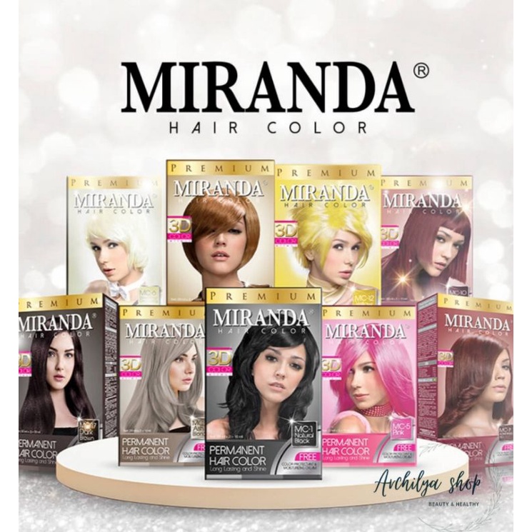 Miranda hair color permanent/cat rambut/semir rambut 30ml