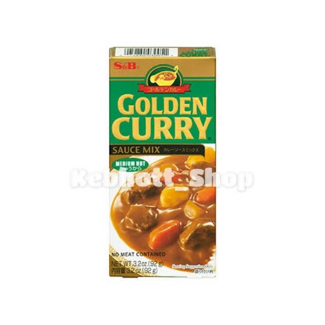 

Golden Curry Sauce Mix Medium Hot 92gr | S&B | S & B Bumbu Saus Kari