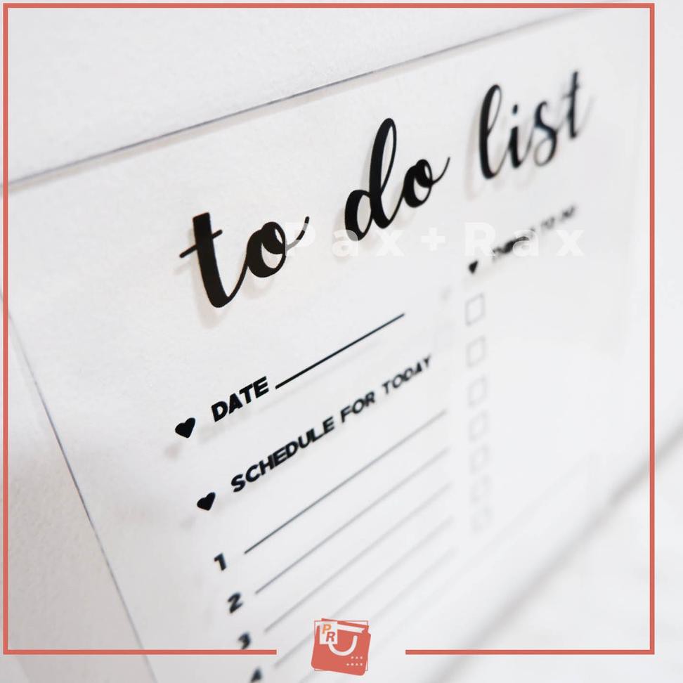 

Akrilik Planner To Do List Dinding I Acrylic Planner I TO DO LIST I DAILY REMINDER (ART. B2113)