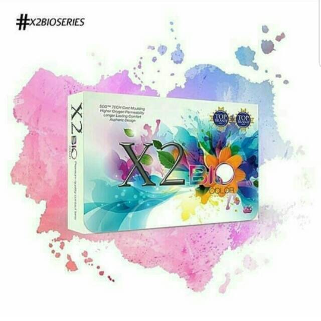 Softlens warna bulanan X2 BIO COLOR/soflens warna x2 buo color ORIGINAL/soflen normal ~ -6.00