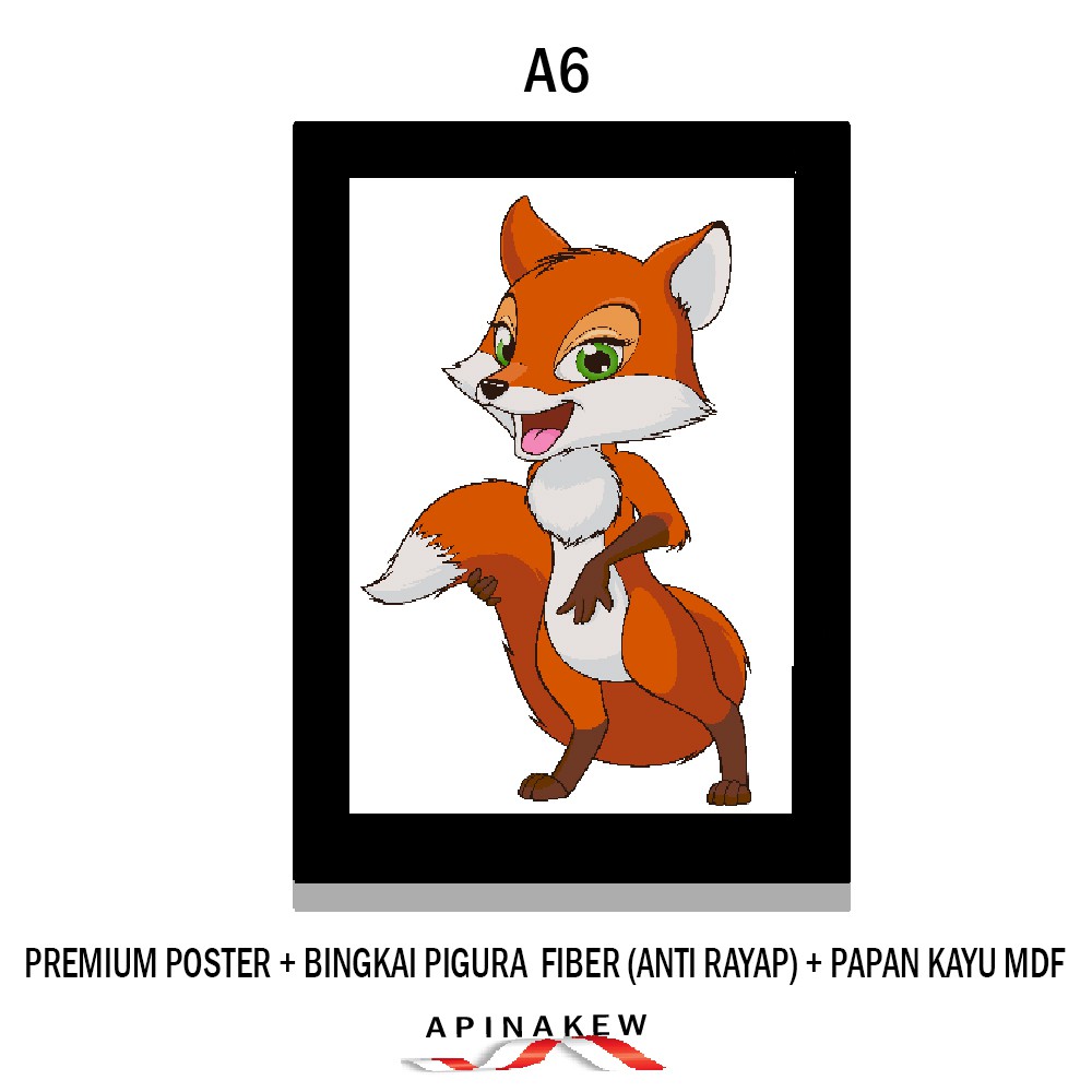 Hiasan Dinding Dekorasi Rumah Poster Bingkai Pigura Animal Hewan Lucu Pajangan Poster Dekorasi Kamar Shopee Indonesia