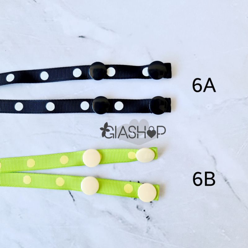 TALI KONEKTOR MASKER HIJAB / PENGAIT TALI GANTUNGAN MASKER KOREA MOTIF POLKADOT GARIS LUCU UNIK