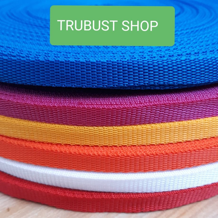 

s50d10x Tali Webbing Tas Id Card Gelang Dompet Ukuran 1Cm Jual/1Roll Isi 45Mtr D501Cnf