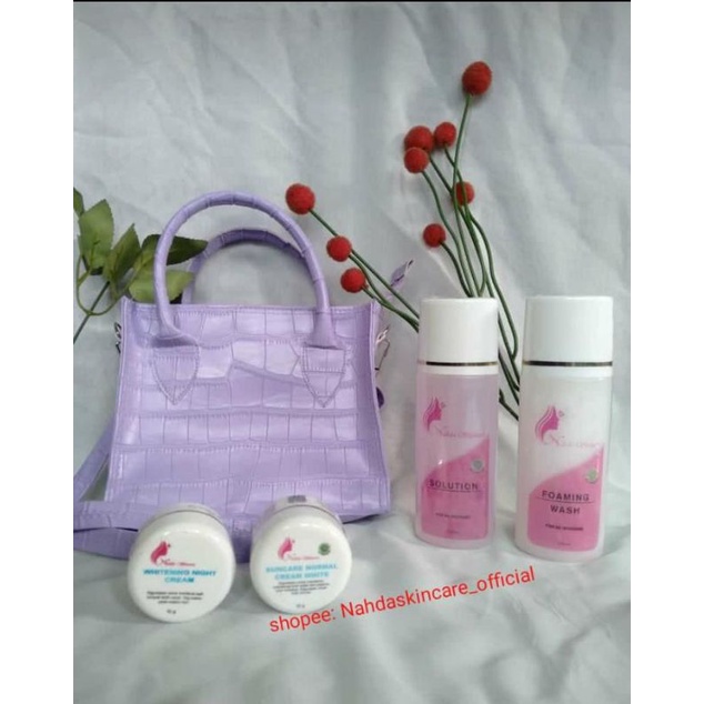 GRATIS TAS CANTIK Nahda skincare paket NORMAL Nahda skincare