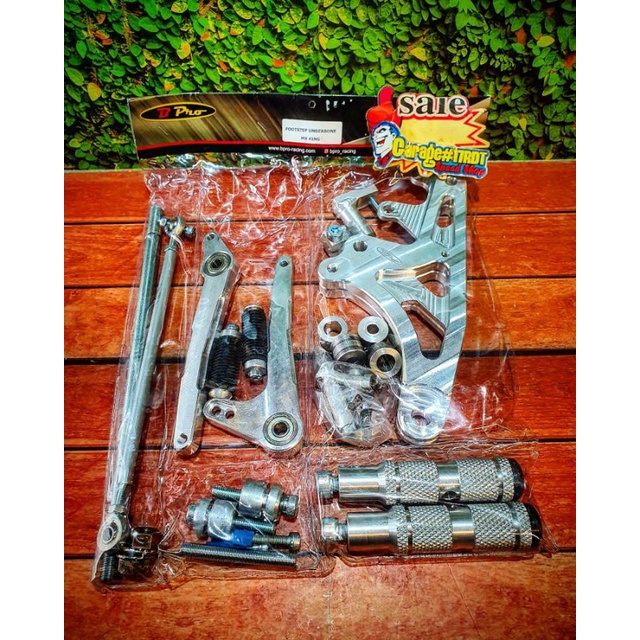 Footstep Foot Step UB Underbone Bpro CNC Silver PNP Yamaha MX King 135cc 150cc Original Bpro Univers