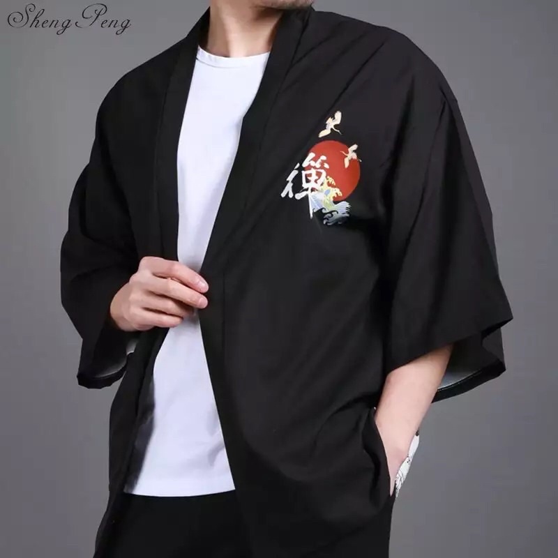 RE39 KIMONO CARDINGAN IMPORT PRIA WANITA JEPANG KOREA ORIGINAL HAORI OMBAK BIG SIZE M-3XL