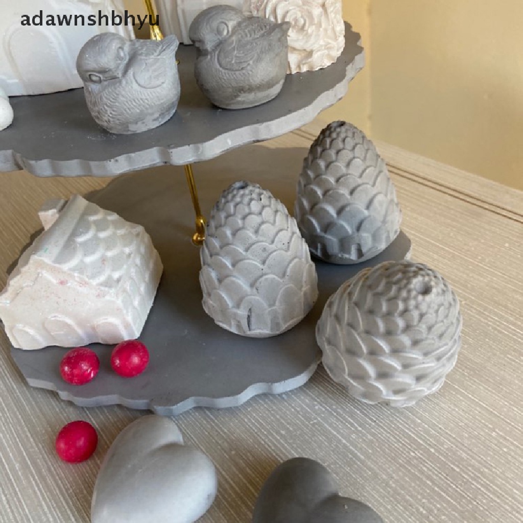 Adawnshbhyu Cetakan Silikon Kerucut Pinus 3D Untuk Membuat Lilin DIY Cetakan Lilin Silicone Wax Mold