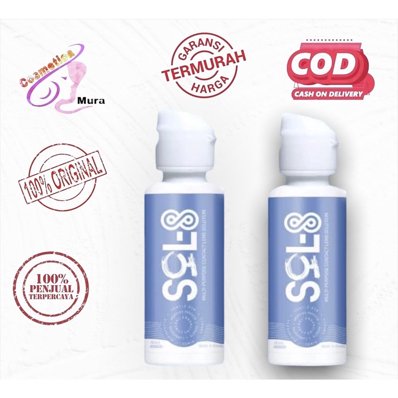 [ 60 ml ] cairan pembersih softlens sol-8 || air softlense nicelook aquas - air softlens sol 8