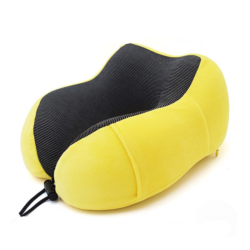 Bantal Empuk Relax Leher Piknik Santai Traveling u-shape foldable travel neck pillow sereqi ser43 Bantal Tidur Mobil blue  U-shaped Neck Pillow Bantal Leher Bantal Kepala