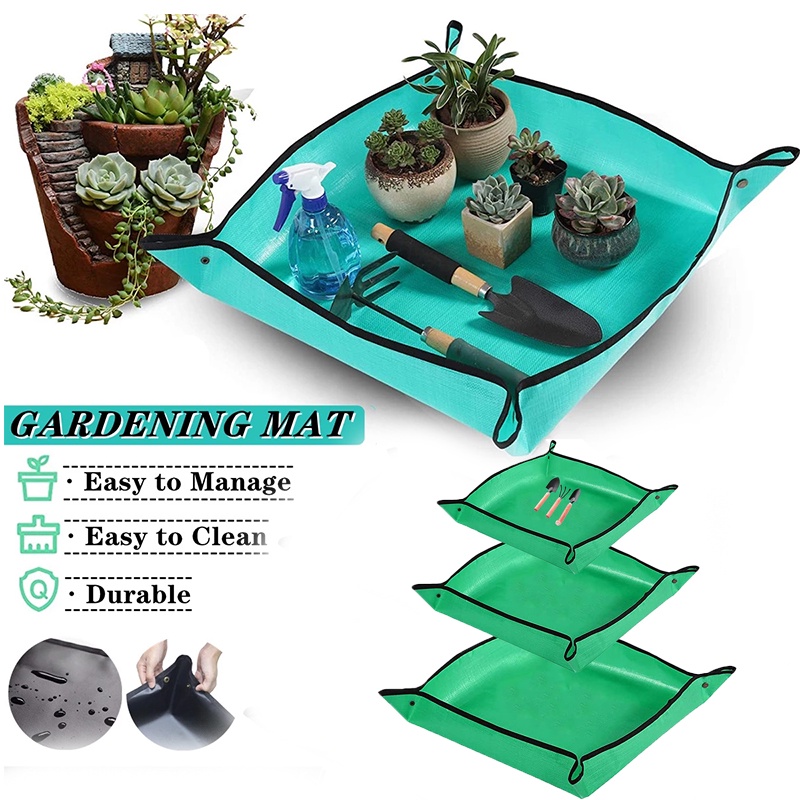 Matras Pot Tanaman Bahan PE Ukuran 50-100CM Tahan Air Dapat Digunakan Kembali Untuk Taman