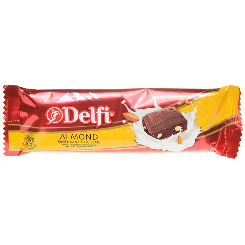 Promo Harga Delfi Chocolate Almond 50 gr - Shopee