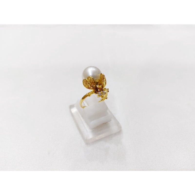 Liontin Emas Mutiara Air Laut Asli