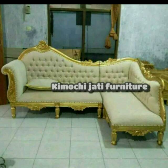 Kursi sudut kursi sofa sudut mewah mebel jati jepara