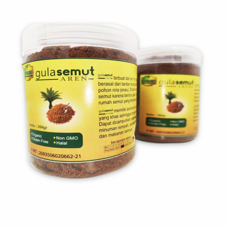 

Gula Aren Semut Syifacare 350gr Pemanis Alami Kesehatan Pengganti Gula Asli Original Toples