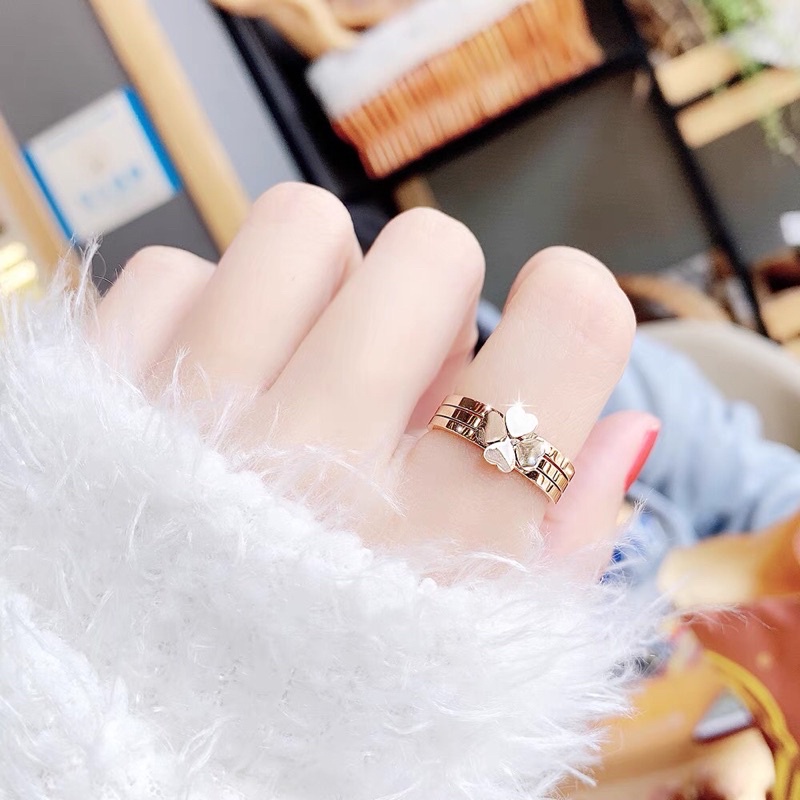 Cincin Titanium 3 in 1 Love Korea Fashion Style Premium Trending