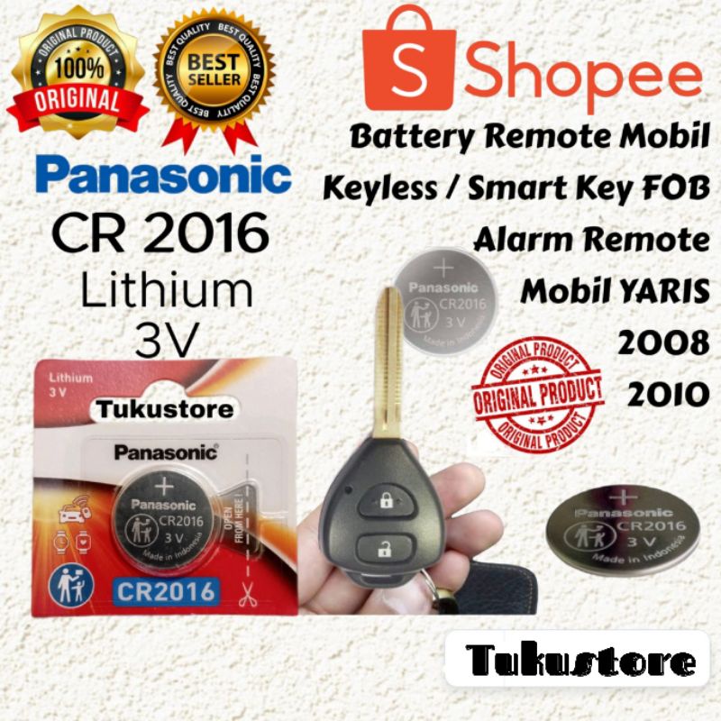 Battery Remote Yaris 2008 / 2010 Baterai Remote Mobil Toyota Yaris Baterai Remote