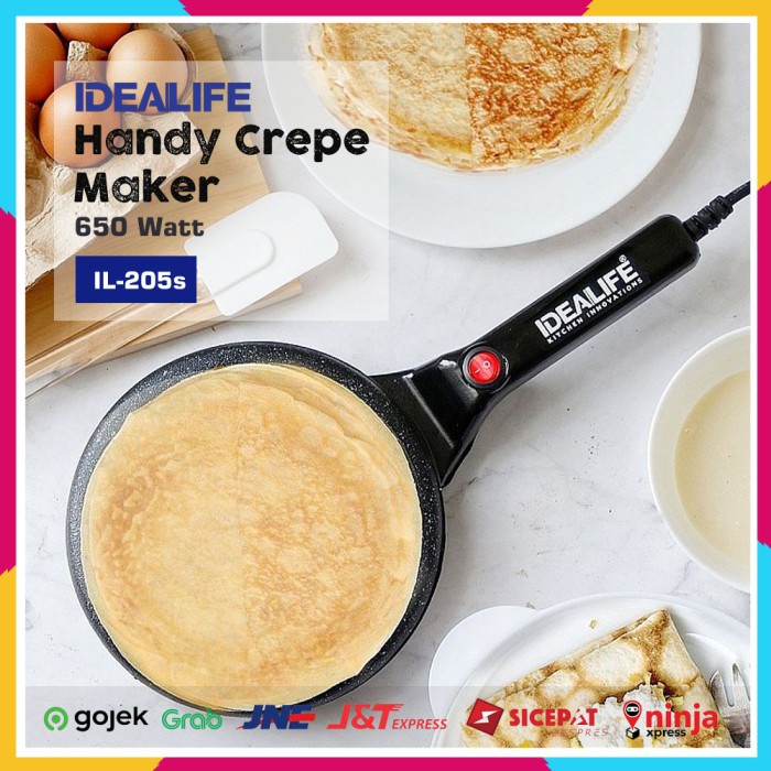 Crepe Maker IDEALIFE IL-205s - Handy Crepe Maker - Pembuat Crepe