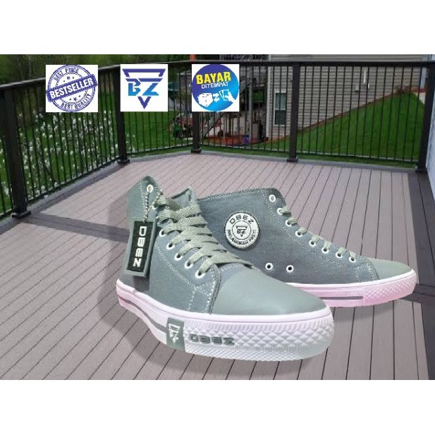 Sepatu Sneakers Boots Klasik Pria DBEZ | Sepatu Sneakers Tinggi Klasik Pria DBEZ | Sneakers Hight
