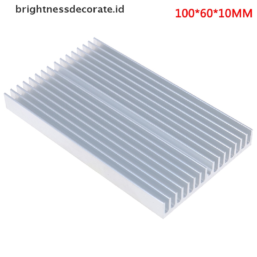 [birth] 100*60*10mm Aluminum Heatsink Cooler Chip Radiator for IC LED Power Transistor [ID]