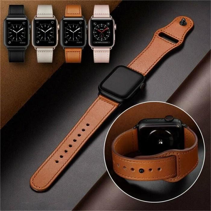 Wearable Strap Iwatch Apple Watch 42Mm 44Mm Series 4 Kulit Grey Premium Leather