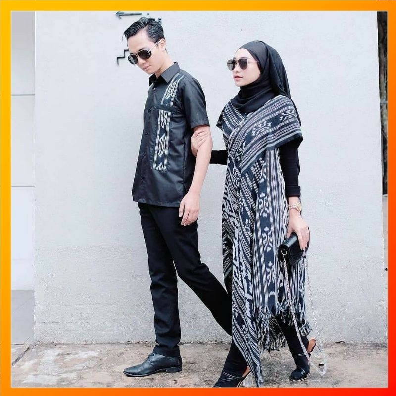 Baju Tenun Couple Set Tenun Couple Baju Tenun Pasangan Baju Kondangan Baju Pasangan